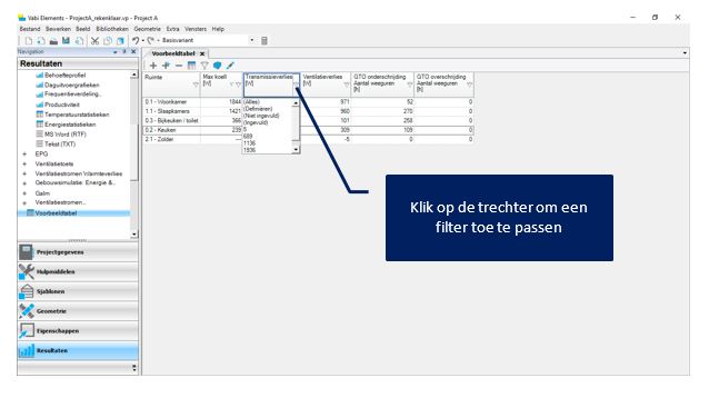 Tabellen configureren